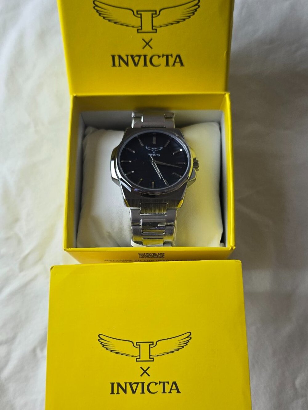 Invicta Specialty 69970 Men's Watch 44mm Silver Blue Dial Stainless Steel NEW